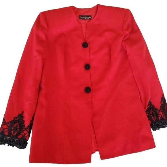 Obsessions by Mr. Suli | Blazer  w/Embroidery - Picture 1 of 6